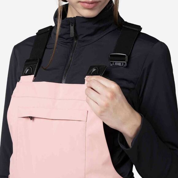 Rossignol Bib Ski Pants Size Medium Womens Cooper Pink Black Snowboarding $275 - Picture 6 of 16